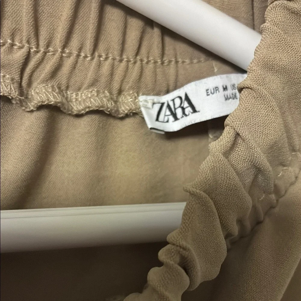 Tan Drawstring Poncho - Picture 3 of 3